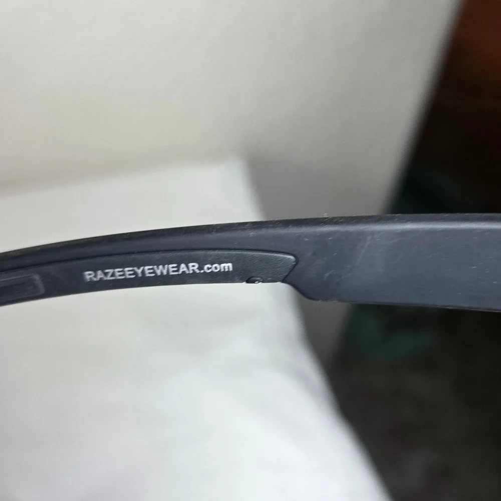 Raze Eyewear Polarized Sunglasses Matte Black Frame UV400 Biohazard Sport Mens
